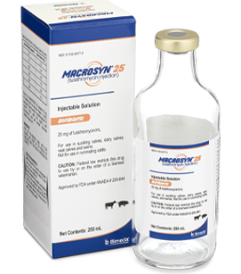 Bimeda USA Announces the Launch of Macrosyn® 25 (Tulathromycin Injection), FDA-approved Bioequivalent to Draxxin® 25